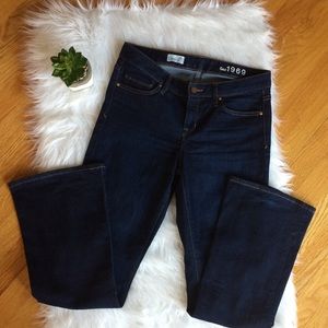 NWOT GAP Perfect Boot Dark Wash Jeans Size 28s (6)